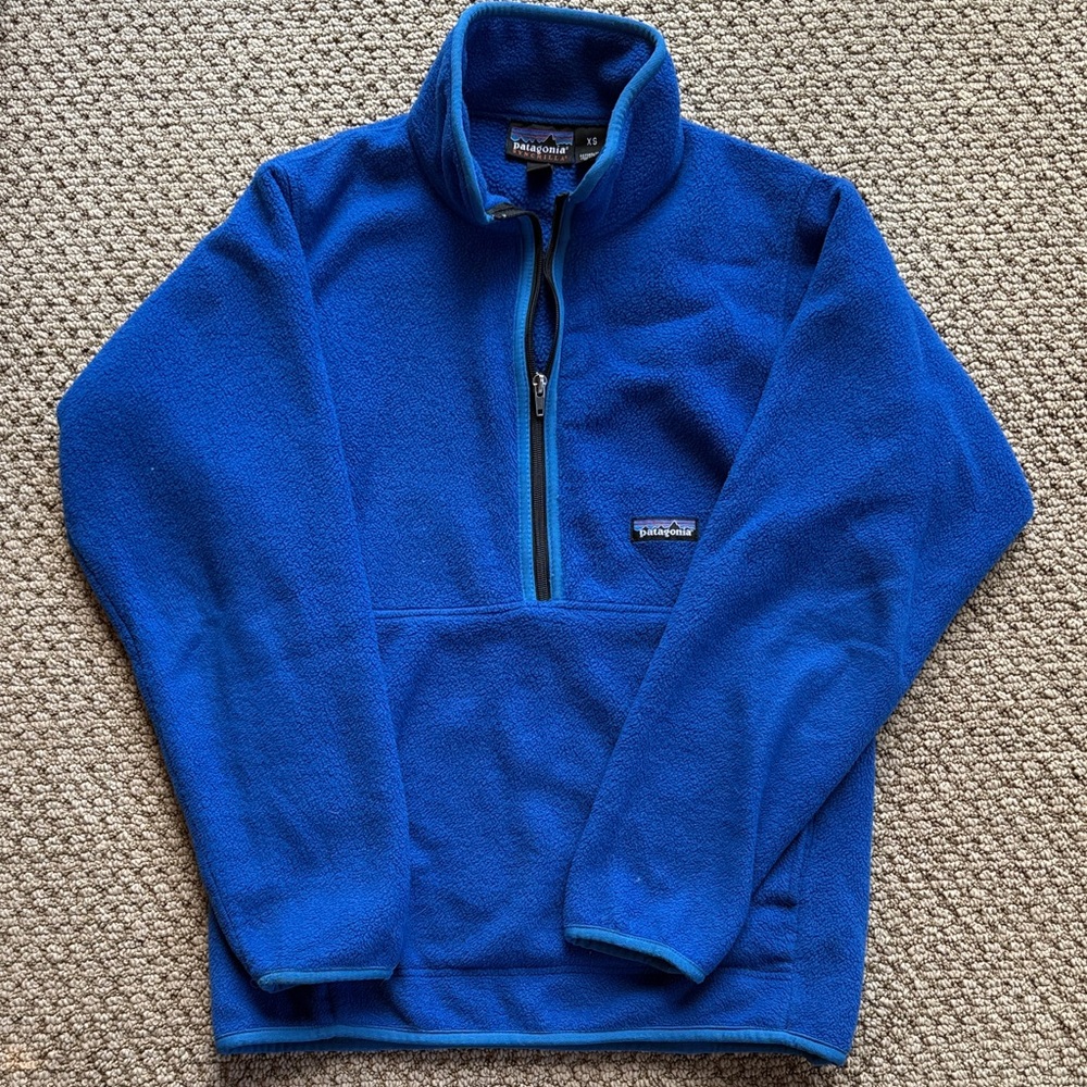 Patagonia Men's Zip-Up Blue Fleece